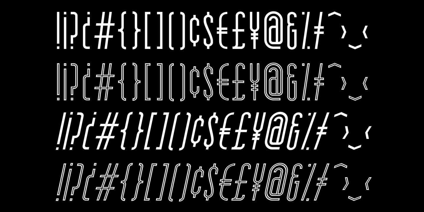 Пример шрифта Skyward Serif Oblique Inline